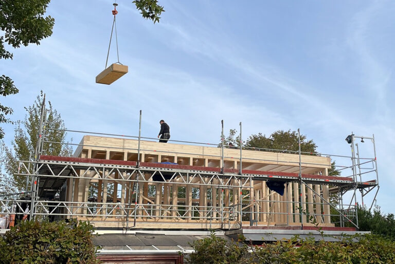 Aufstockung in Holzrahmenbauweise
